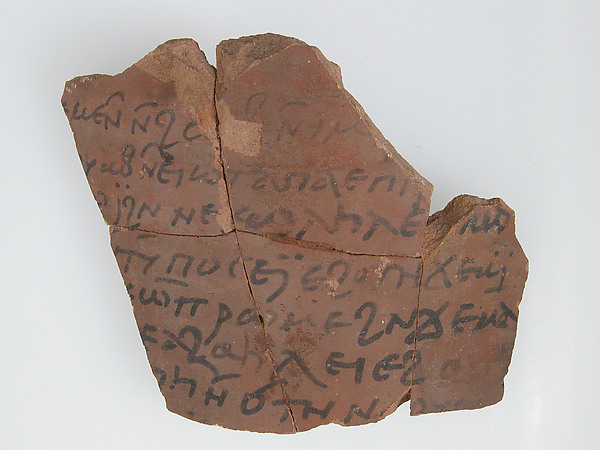 Ostrakon with a Letter from Paternoute to Epiphanius