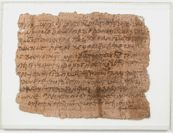 Papyrus Fragment of a Letter from Victor to Abraham