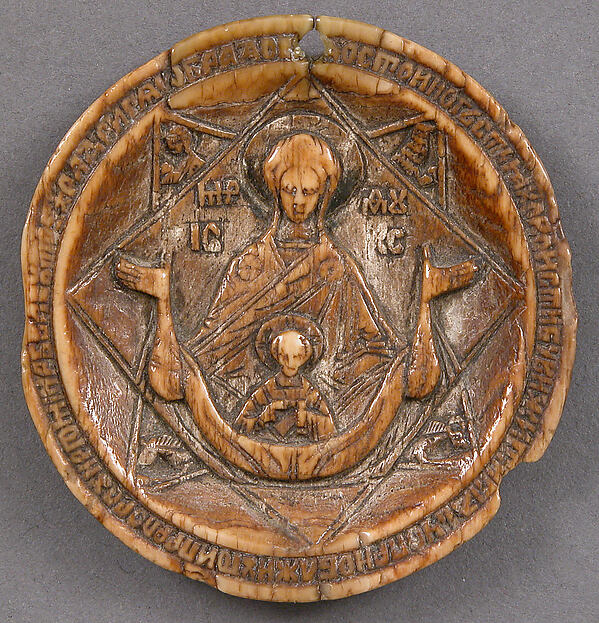 Disk from a Panagiarion with the Virgin and Child by Anonymous