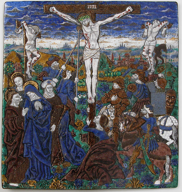 Plaque with the Crucifixion by Monvaerni