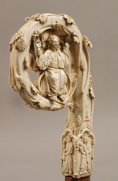 Crozier Head with Double Enthroned Christ by Anonymous