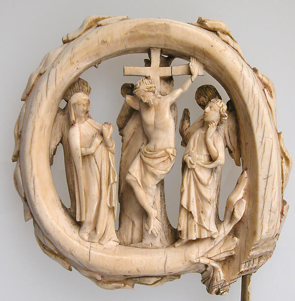 Crozier Head with the Crucifixion and the Virgin and Child by an unrecorded maker, The Metropolitan Museum of Art
