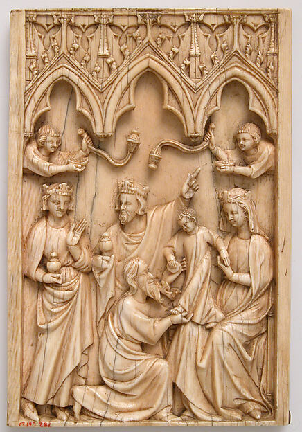 Panel with the Adoration of the Magi by Anonymous