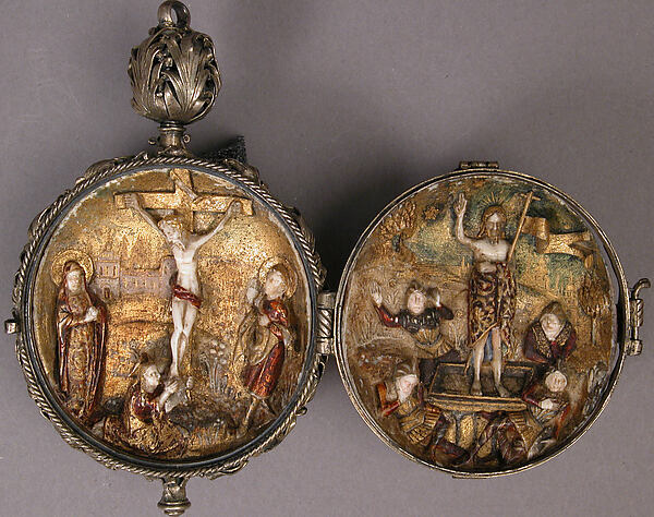 Rosary Bead with the Crucifixion and Resurrection by an unrecorded maker, The Metropolitan Museum of Art