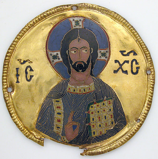 Medallion with Christ from an Icon Frame by Anonymous