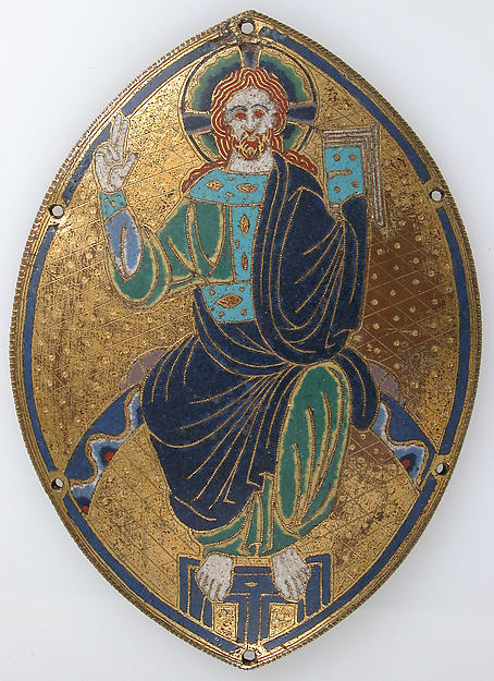 Plaque with Christ Blessing by Anonymous