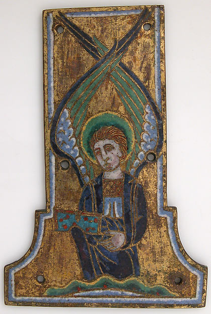 Plaque from a Cross with the Winged Man of Saint Matthew by Anonymous