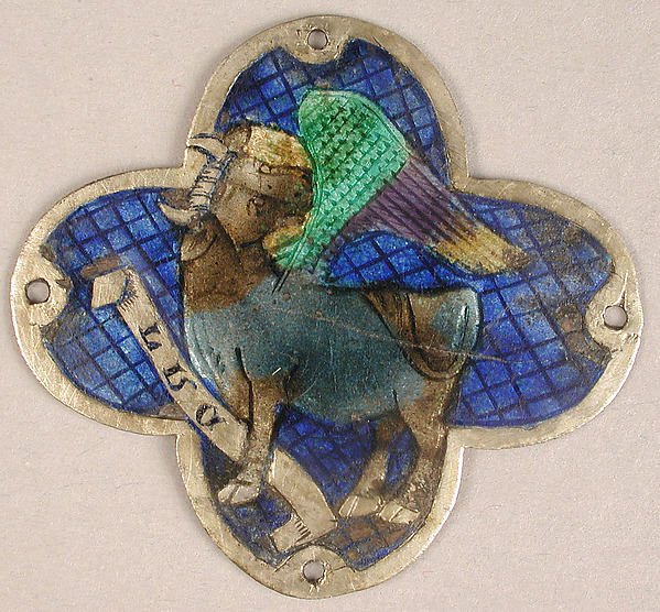 Plaque with the Ox of Saint Luke by an unrecorded maker, The Metropolitan Museum of Art