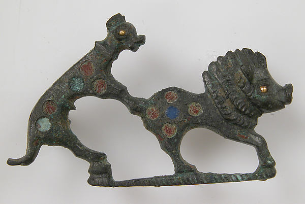 Brooch in the Form of a Dog Attacking a Boar by an unrecorded maker, The Metropolitan Museum of Art