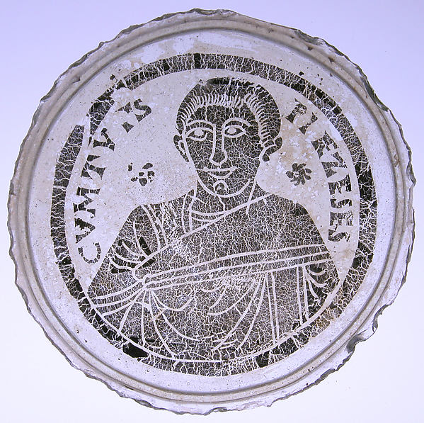 Bowl Base with the Portrait of a Young Man