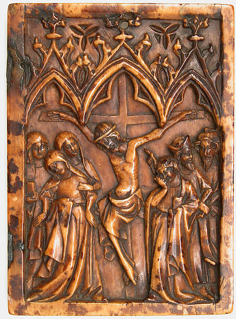 Right Wing of a Diptych with Crucifixion by Anonymous