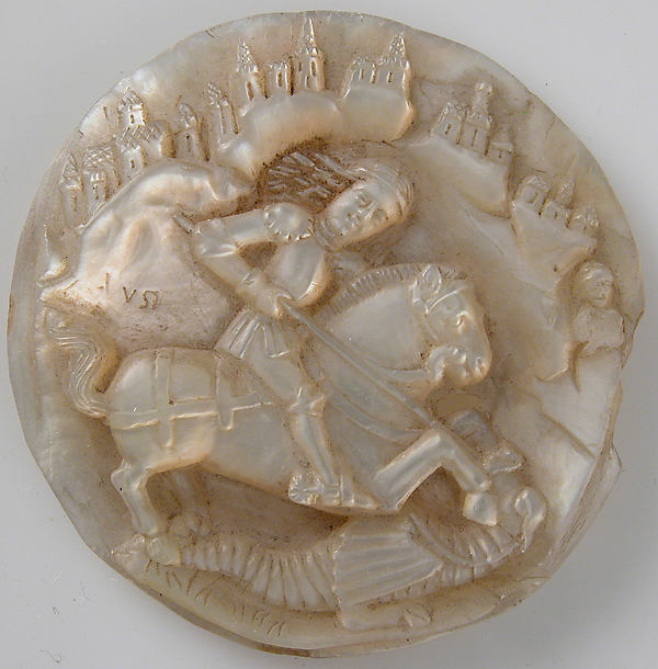 Medallion with Saint George Slaying The Dragon by Anonymous