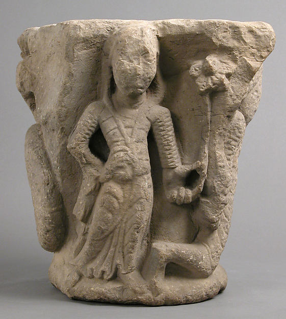 Capital with Saint George and the Dragon by an unrecorded maker, The Metropolitan Museum of Art