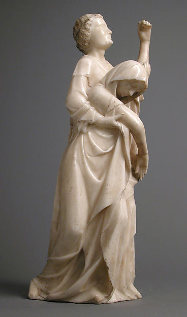 The Virgin Supported by Saint John, from a Crucifixion Group by Anonymous