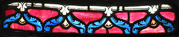 Border with Arching Leaf Fronds, ca. 1200–1210