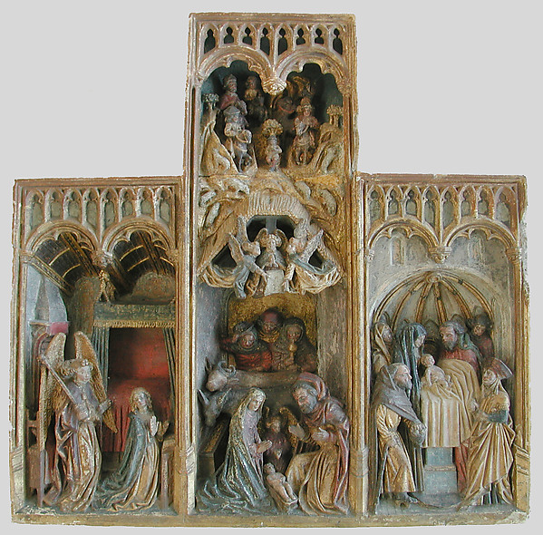 Altarpiece with Scenes of the Infancy of Christ by Anonymous