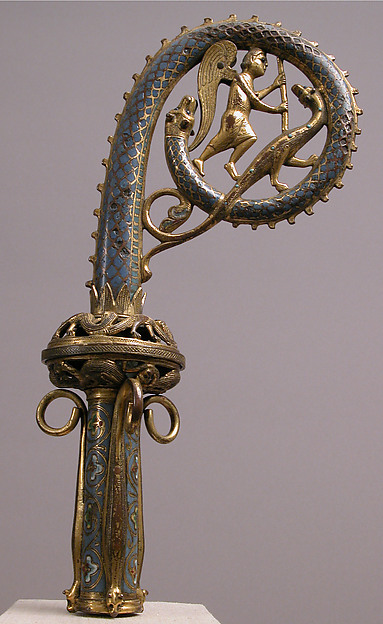 Crozier Head with Saint Michael Slaying the Dragon by Anonymous