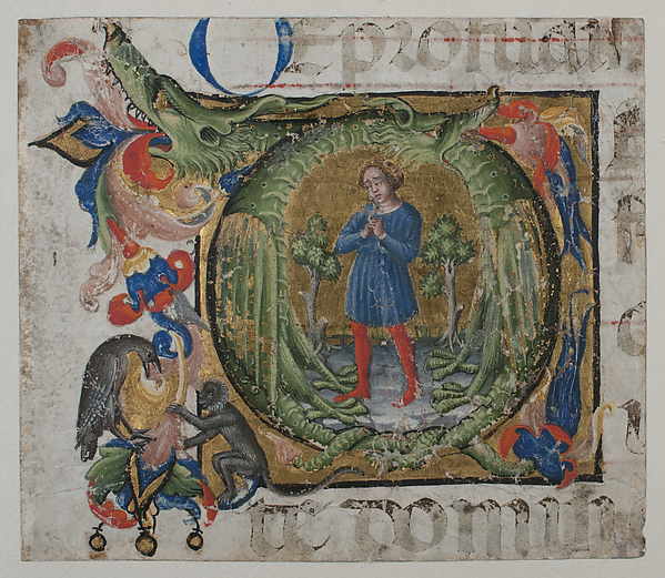 Manuscript Illumination with Initial Q, from a Choir Book by an unrecorded maker, The Metropolitan Museum of Art