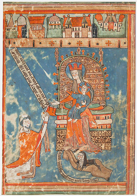 Manuscript Leaf with Dedication of a Book to the Virgin