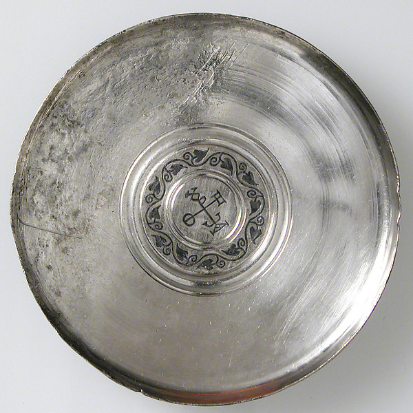 Plate with Monogram by an unrecorded maker, The Metropolitan Museum of Art