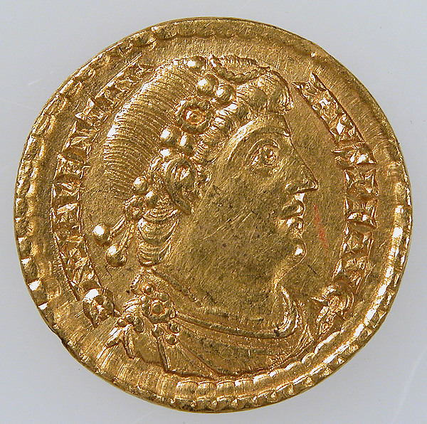 Gold Solidus of Emperor Valentinian I (r. 364–75) by an unrecorded maker, The Metropolitan Museum of Art