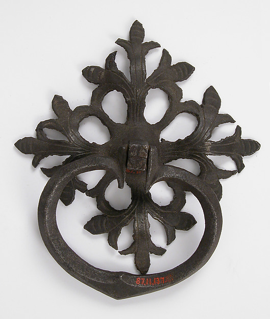 Door handle and plate