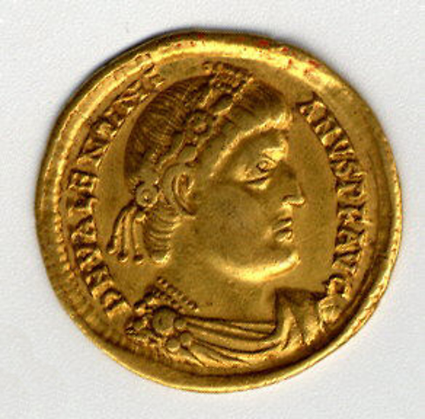 Gold Solidus of Valentinian I (364–75) by an unrecorded maker, The Metropolitan Museum of Art