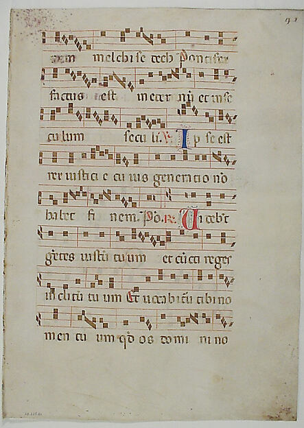 Bifolium from an Antiphonary by an unrecorded maker, The Metropolitan Museum of Art