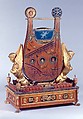 Lyre Zither, Wood, gilding, Italian