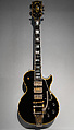 Les Paul Custom (serial no. 06130), Gibson American, Mahogany, ebony, metal, plastic, mother-of-pearl, gold plate