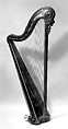 Pedal Harp, Cousineau Père et Fils, wood, metal, ivory, polycrome, French