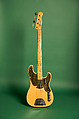 Precision (serial no. 0043), Fender, Ash, maple, walnut, Bakelite, composite, metal
