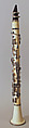 Clarinet in E-flat, Theodore Berteling (Westphalia, 1821/22–1890 New York) or successor, Ivory, nickel-silver, rosewood, American