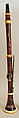 Clarinet in B-flat, Benjamin Ferris and Simon Giffin  American, Boxwood, ivory, brass, American
