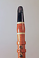 Clarinet in E-flat, Ferdinand Zogbaum, Boxwood, brass, ivory, rosewood, American