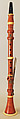 Clarinet in C, Hermann Wrede  British, Boxwood, ivory, brass, British