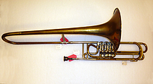 Bass / Contrabass Valve Trombone, Wenzel Stowasser's Sons, Brass, nickel-silver, Austrian