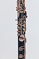 Clarinet in A, Oskar Oehler (German, Annaberg, Erzgebirge 1858–1936 Berlin), African blackwood, nickel-silver, German