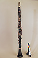 Clarinet in A, Oskar Oehler German, African blackwood, nickel-silver, German