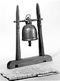 Bell, a) Tin bronze, leaded; b) wood, Thai
