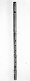 Transverse Flute in F, Wood, silver, British