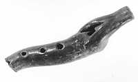 Pottery Flute, Coatlinchan  Mexican, clay, Mexican