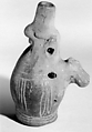 Pottery Whistle, Clay, possibly Costa Rican