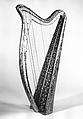 Portable Harp, John Egan (active ca. 1804–1841), Wood, various materials, Irish