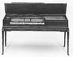 Square Piano, Dodds &amp; Claus, Mahogany, iron, stained hardwood, ivory, bone, various materials, American