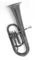 Bass Saxhorn in B-flat, W. I. Seefeldt (?), Brass, nickel-silver, American