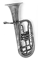 Baritone Horn in B-flat, Brass, nickel-silver, American or German