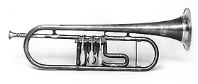 Valve Trumpet in B-flat, Brass, nickel-silver, European