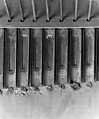 Rocking Melodeon, Wood, metal, leather, American
