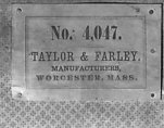 Melodeon, Taylor & Farley, Wood, various materials, American